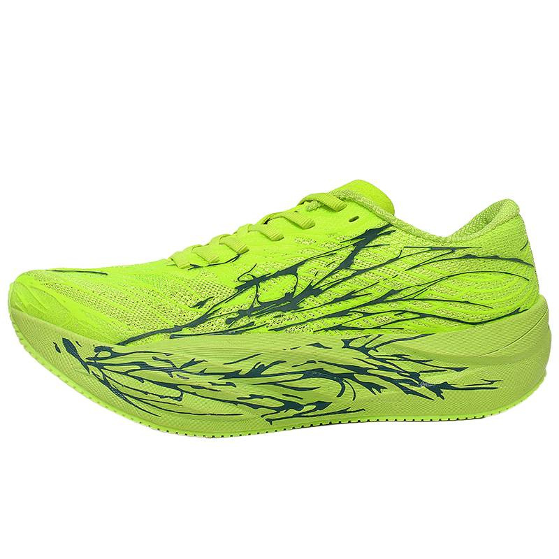 Transfronterizos ultraligeros transpirables amortiguadores zapatos de corrida elásticos para hombres y mujeres resistentes al desgaste antideslizante explosión zapatillas deportivas de placa de carbono