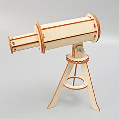 DIY Science Project Telescope Model for Kids, Handmade Assembly Toy with Physics Experiment Materials