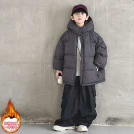 男童冬装羽绒棉服2025新款中大儿童冬季棉衣加厚棉袄秋冬款外套潮