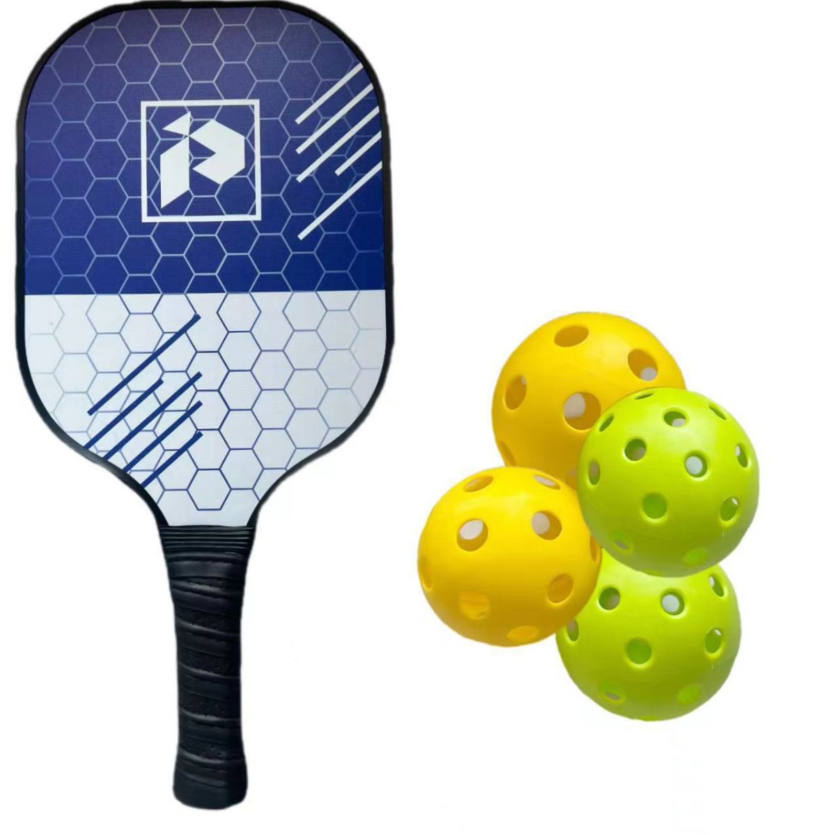 匹克球拍套装 4个球一只手提包 两个匹克拍  网球户外训练家庭套