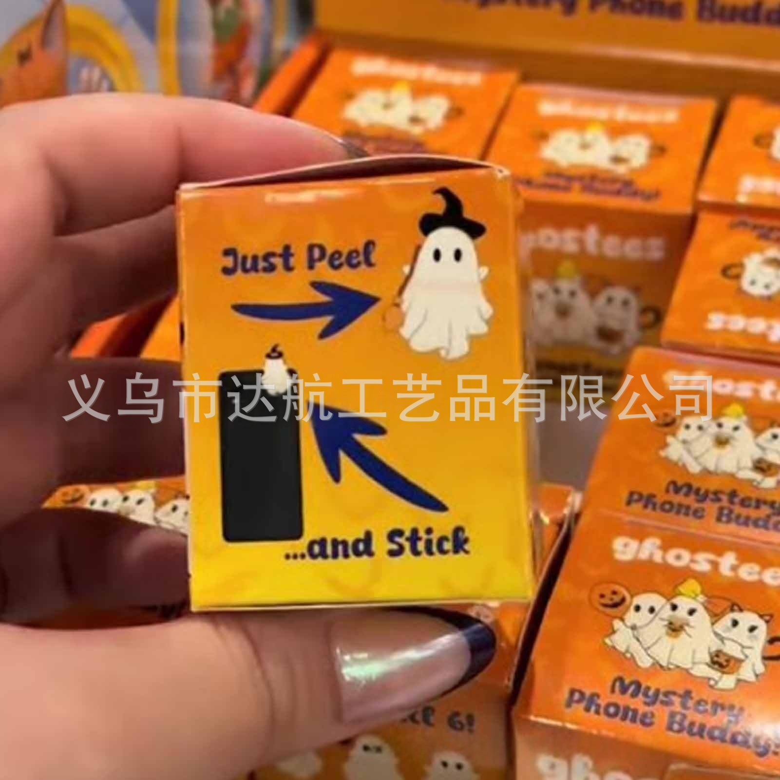 跨境万圣节小幽灵创意手机壳装饰可爱幽灵小摆件