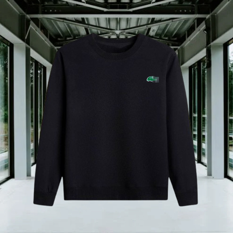 New Cross-Border Foreign Trade Crocodile Embroidered Men's Long-Sleeved Round Neck Sweatshirt Autumn and Winter Casual Sports Loose Top Hot Style