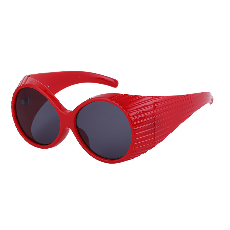 2024 Nieuwe Runway Stijl Modieuze Ovale Frame Zonnebrillen voor Vrouwen Trendy Europese en Amerikaanse Populaire Grote Frame Zonnebrillen voor Vrouwen_voghion.com