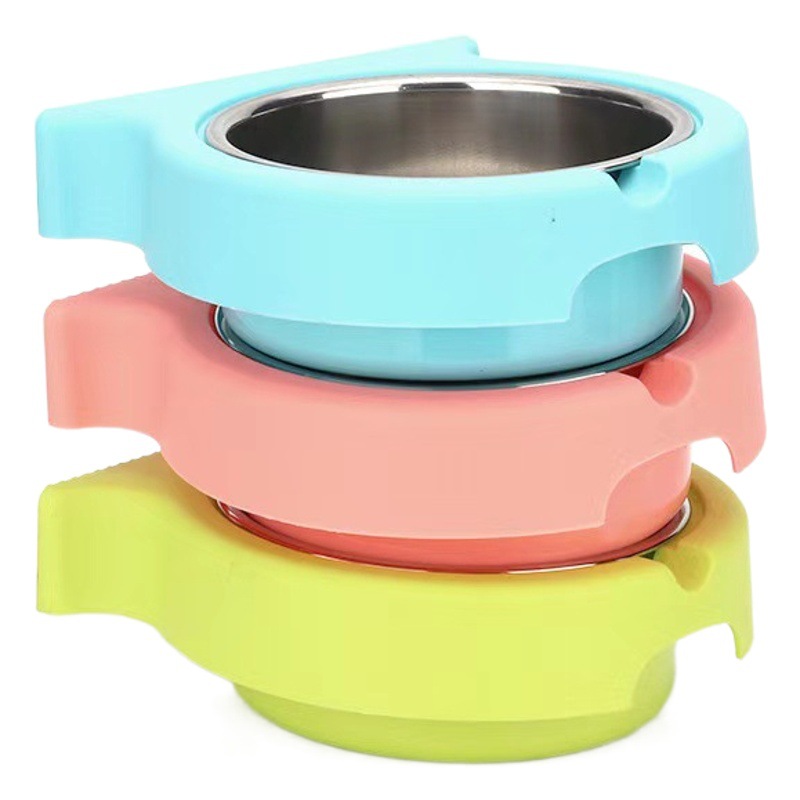 Nuevo tazón para mascotas de acero inoxidable cuenco colgante vajilla antidetonante tazón para perro tazón para perros tazón de fuente de gato fábrica al por mayor
