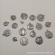 欧美跨境ins小吊牌不锈钢饰品配件吊坠挂件制作手链项链东莞毛胚