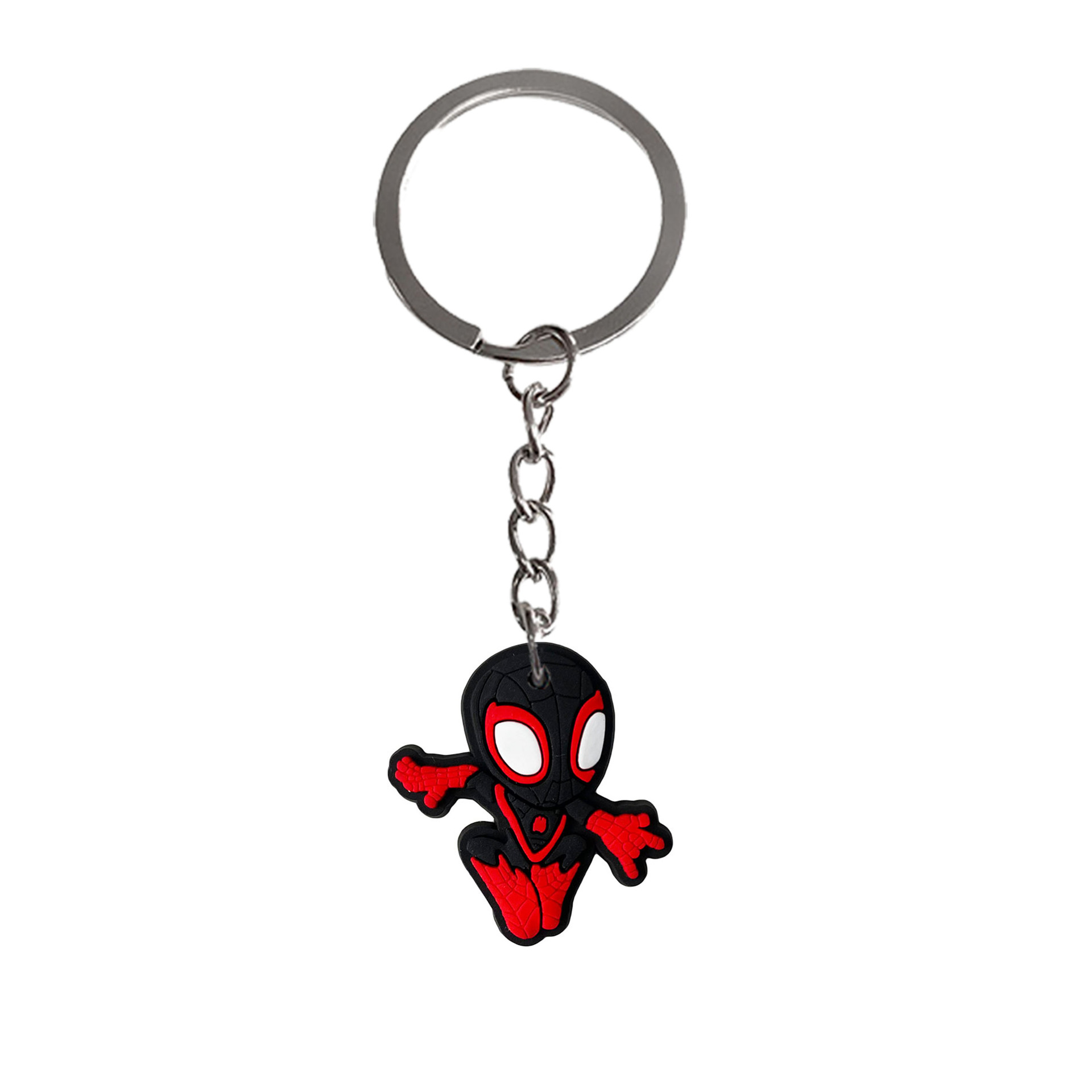 Spider-Man llavero adornos PVC de goma suave llavero accesorios DIY llavero pequeño regalo llavero colgante