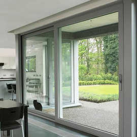 华康达门窗工厂折叠门断桥铝合金双层钢化玻璃外贸工程门窗隔音