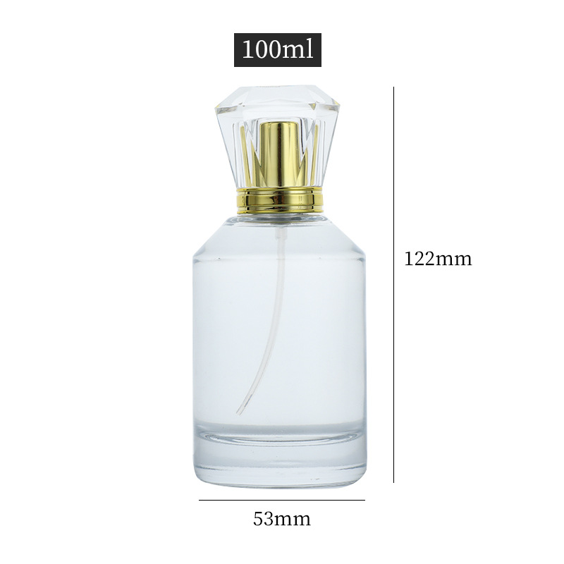 Perfume sub-botella 5ml portátil presionando botella de spray transparente de vidrio cosmético botella vacía al por mayor botella de spray de niebla fina