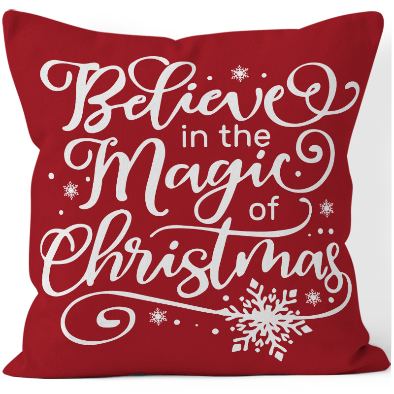 Pillow Cases Home Textiles & Decor Type pillow case Event & Party Supplies Cute Christmas Tree Snowman Short Plush Pillow Cases