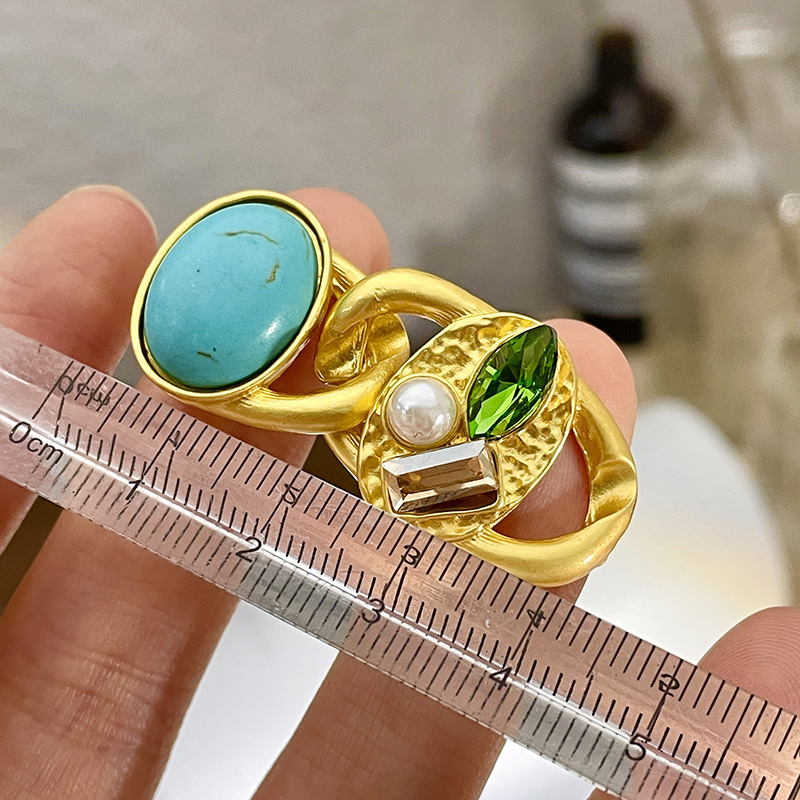 49g Weight Bracelets, Necklace Classification 1 Piece Quantity Holiday, Tea Party Occasion Artificial Crystal Material Geometric Pattern Women's Gender Classical, Retro Style Classical Retro Geometric Artificial Crystal Women's Bracelets Necklace 无