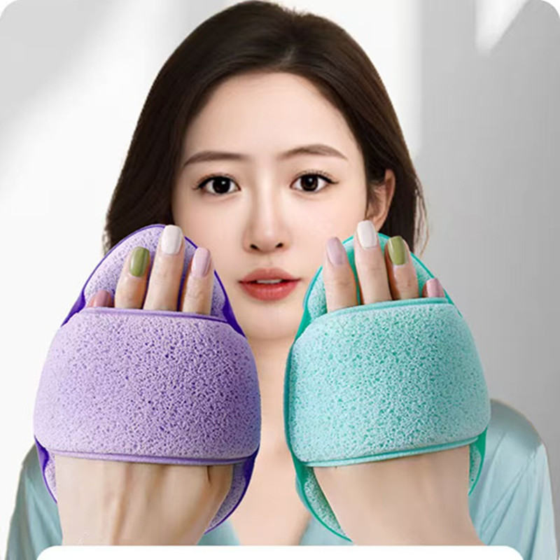 巨无霸洗脸扑超大超厚洁面扑水滴手套拖鞋洗脸扑海绵沐浴擦脸跨富