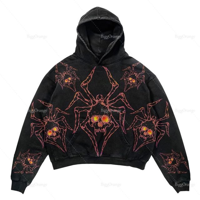 Halloween Printed Hooded Sweatshirt 6