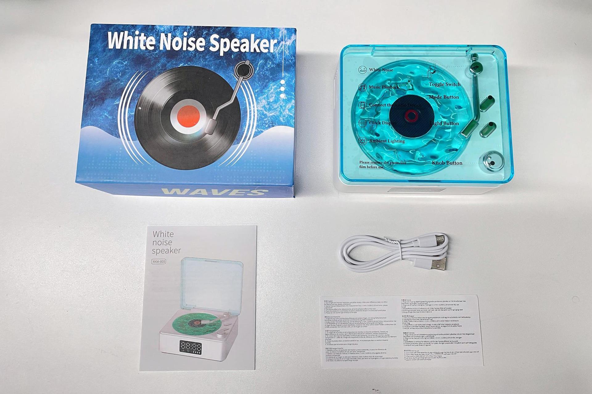 Transfronterizo nuevo escuchar el mar retro pequeño ambiente de sonido ruido blanco altavoz ambiente luz regalo subwoofer Bluetooth