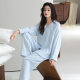 Japanese Double-layer Cotton Yarn Pajamas Women's Spring and Autumn 2025 New Style Home Clothes Long-sleeved Trousers suit Spring Wearing