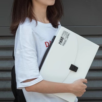 Fumigao Nido de Pájaro patrón bolsa de órganos A4 carpeta de múltiples capas Foldermate factura Carpeta de papel simple de 13 capas de mano