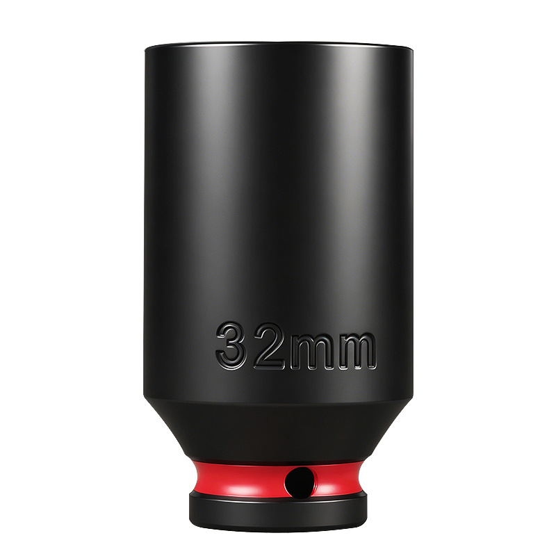 Conjunto completo de manga de llave eléctrica hexagonal alargada de 78 mm, manga de llave eléctrica hexagonal neumática de alta dureza 1 / 2 gran