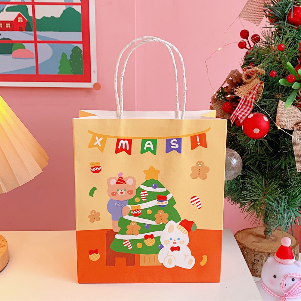 Cute gift bag cartoon portable paper bag birthday Christmas gift packaging bagpicture3
