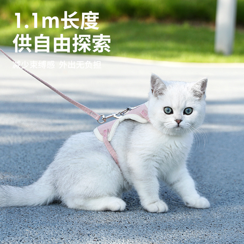 Transfronterizo nuevo chaleco de la correa del pecho del animal doméstico correa de gato perros medianos y pequeños anti-rotura correa de perro al por mayor