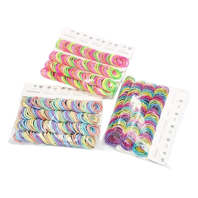 75 TT banda de goma anillo de goma tocado cuerda del pelo accesorios para el cabello de los niños dos yuanes tienda de joyería al por mayor suministro