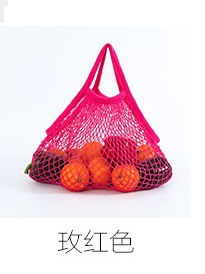 Haitao recomendar hueco de algodón tejido bolsa de malla de playa bolsa de malla de punto portátil ecológico bolsa de compras de algodón