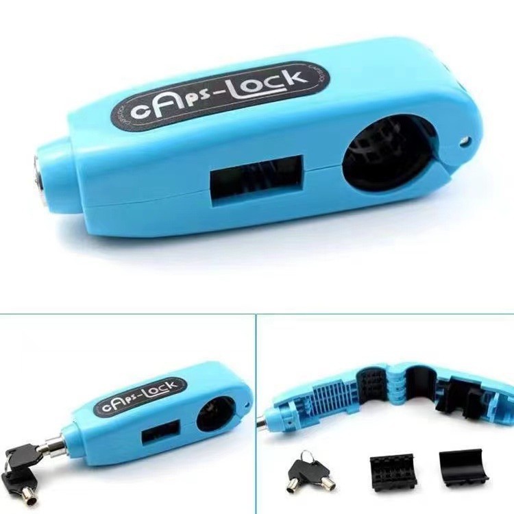 파란색 [경보 없음] 핸들 잠금 장치