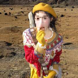 新年红色费尔岛纽扣开衫毛衣女春秋冬宽松慵懒风软糯温柔针织衫潮