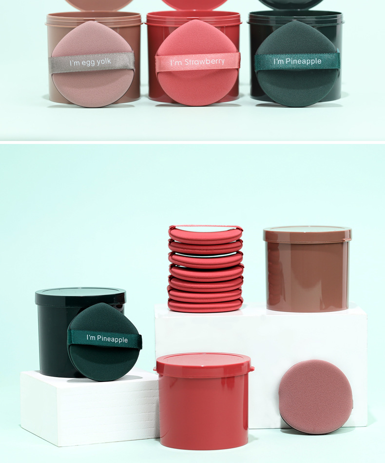 Air cushion powder puff, dry and wet dual-purpose, super soft, non-powdering beauty, egg sponge setting powder, loose powder, makeup foundation liquid undefined