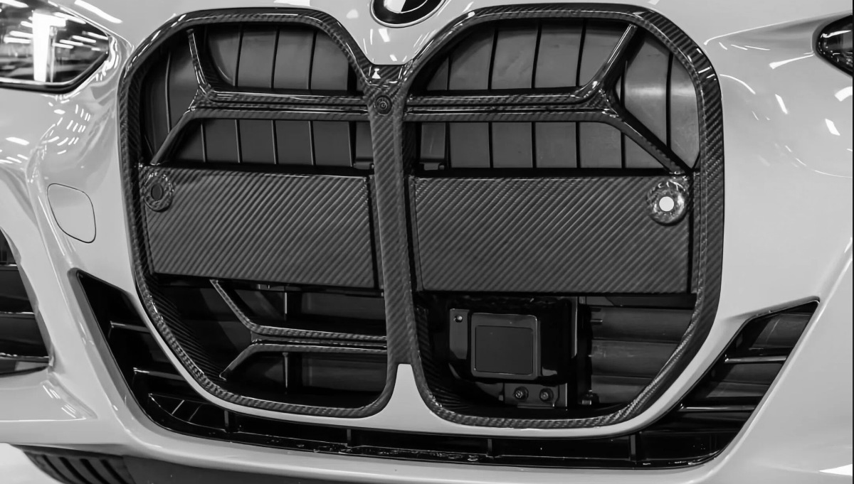 Suitable for BMW G22 G26 modification and upgrade, carbon fiber CSL style front grille, BMW 4 Series front bumper grille