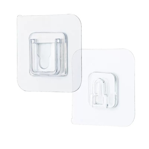 Waterproof parent-child door hooks strong adhesive back wall hanging load-bearing glue no drilling wall-mounted invisible hook