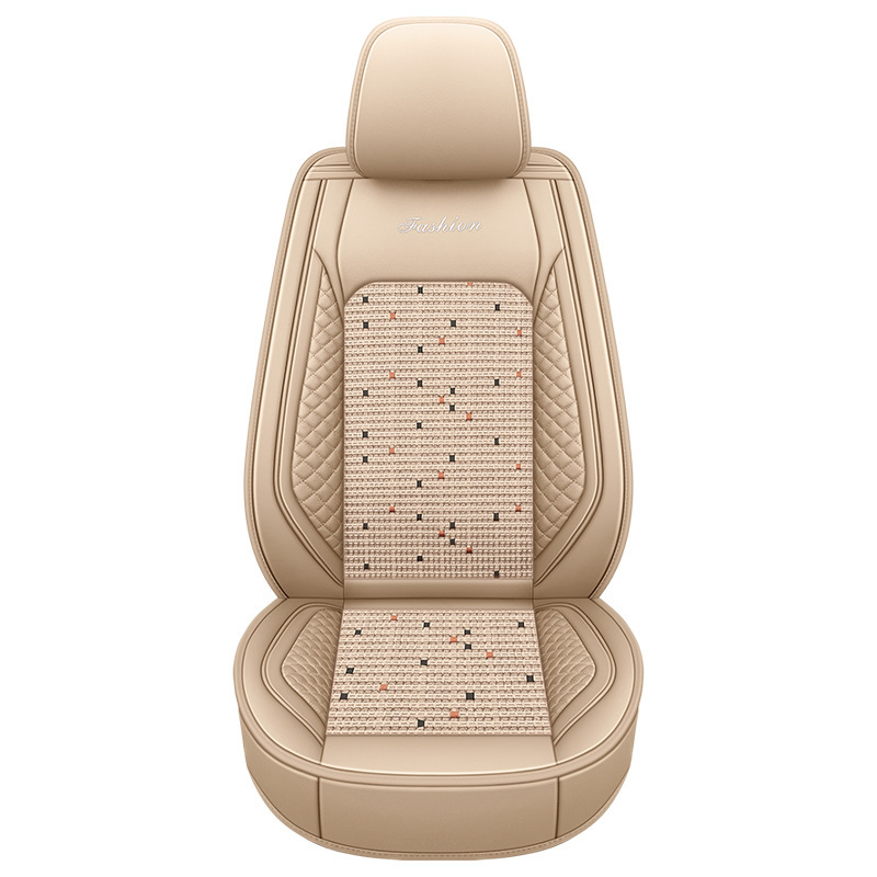 Lingxing – Modelə uyğun (Original) oturacaq örtükləri silk car - bls-warm-beige-standard-edition-single-seat-11