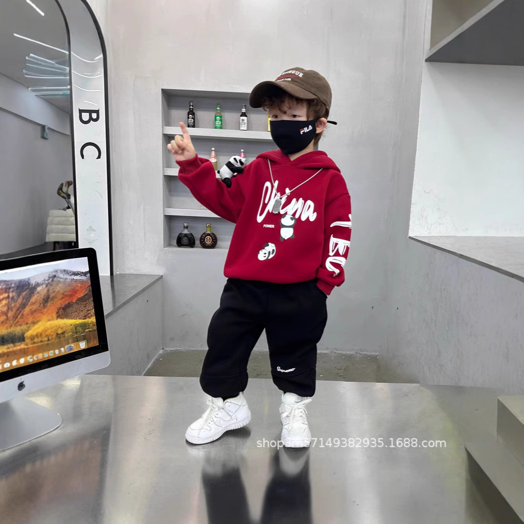 男童春装套装2025春秋新款痞帅儿童装宝宝时尚休闲幼儿园一件代发