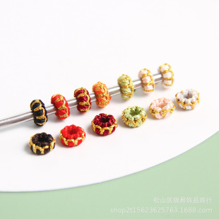 Seiko Seamless 15-Strand Lotus Coil Hand-Woven Hand Rope Bracelet Jewelry Decorative Accessories Spacer Beads DIY