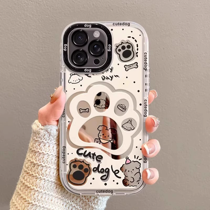 Apple, милый совместимый iPhone 16, чехол для телефона, мультяшный крем для iPhone15 Pro, 16promax, iphone, эффект зеркала, 17
