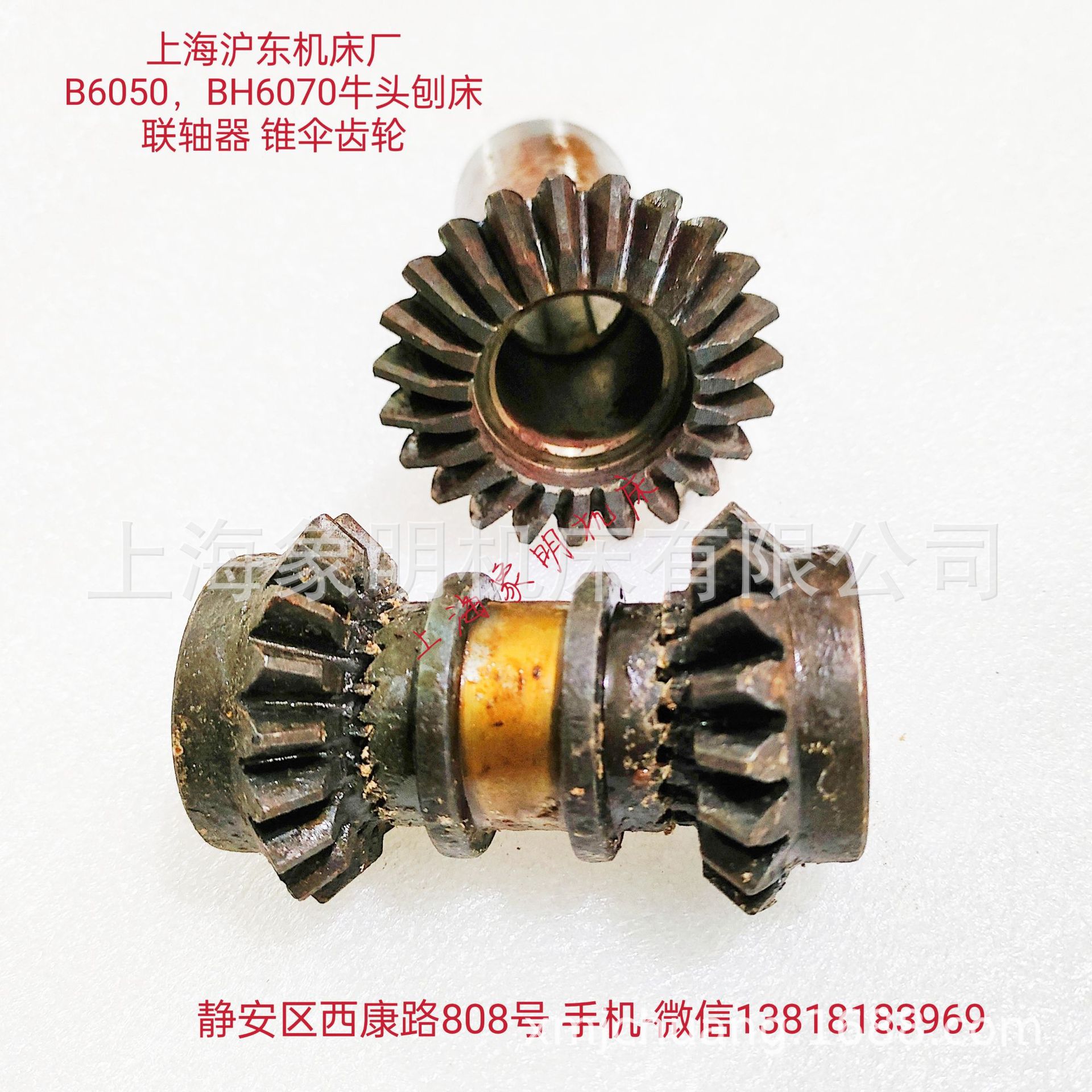 伞齿轮-上海沪东机床B6050联轴器座斜牙结合子阶梯形伞齿扇形齿轮