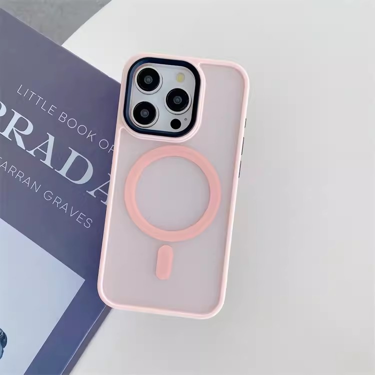 柔彩肤感磁吸适用iPhone17promax手机壳磨砂半透苹果16防摔保护套|undefined