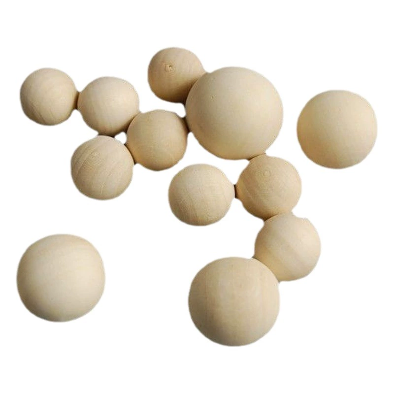 Оптовые деревянные шарики из лотосового дерева от производителя, различные размеры, креативные шарики из массива дерева, многоразмерные непористые деревянные шарики для рукоделия