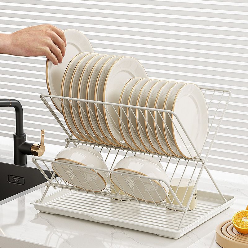 Estante de cocina especial transfronterizo Estante de tazón plegable Estante de drenaje doméstico Estante de almacenamiento de tazón de cocina multifuncional