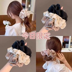 シンプルで高級な水玉模様の大人用ヘアゴム、耐久性のある新しいスタイルのヘアゴム、女子学生用ヘアアクセサリー、ヘアゴム