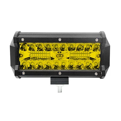 High-Brightness Three-Row 120W Work Motorcycle headlights, headlights - yellow-plastic-model-40-lights-12v