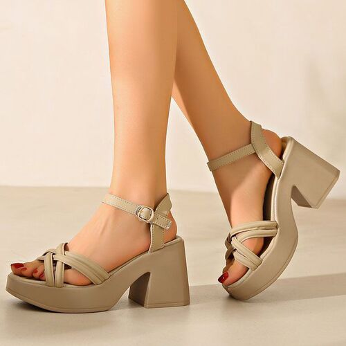 Stylish Women's Casual Waterproof Platform Wedge High Heels Summer New Trendy Rough Heel Roman Sandals
