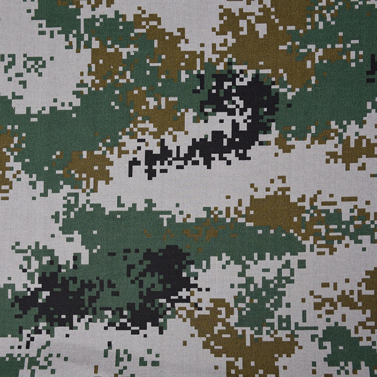 Nuevo diseño precio al por mayor jersey tejido uniforme impresión Tc poliéster / algodón tela de camuflaje