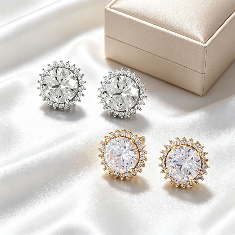 Pendientes de Girasol de Aleación de Cobre para Mujer image 3