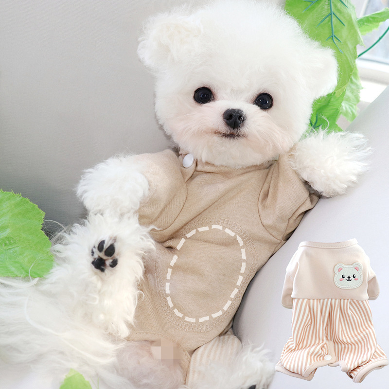 护肚子小狗狗衣服秋冬款泰迪比熊博美猫咪小型犬宠物四脚冬季包肚|undefined