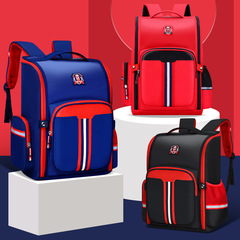 All-in-one children's school bag with printed logo, primary school bag for grades 1-3-6, space bag, British style cross-border bag