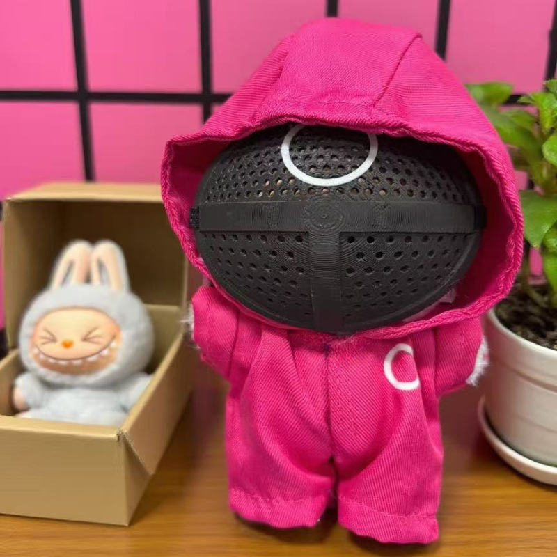labubu 泡泡马特V2V3娃衣海鲜游戏韩剧同款套装娃娃面具玩具枪模|undefined