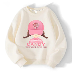 Stylish and Trendy Girl Hoodie for Babies 0-12 Years Old, Little Princess Cute Top, Spring and Autumn New Arrival Cartoon Print Long Sleeve