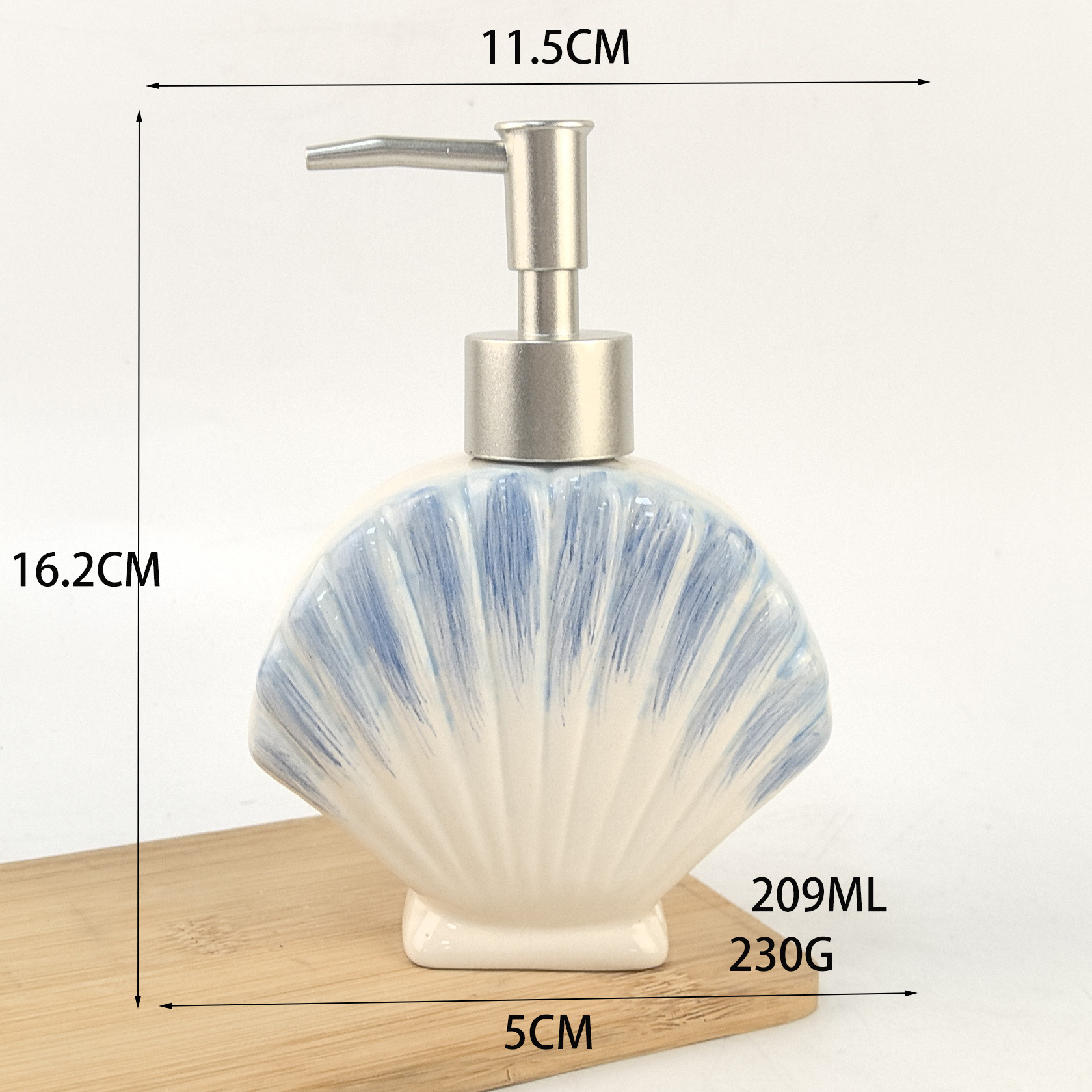 Nordic Ocean Series Shell Sanitary Ware 3D Set de cuatro piezas Suministros de baño Taza de lavado de alto valor Simple