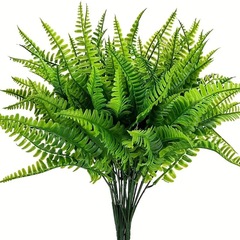 人工植物の緑の壁飾り、花、緑の葉、シダ類、ペルシャ草、バイオニック盆栽、人工緑の壁