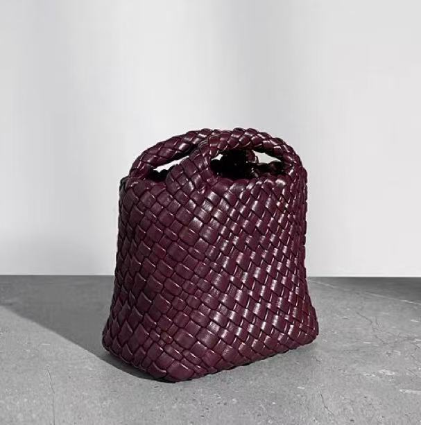 와인색 체인 + 엮음 안감