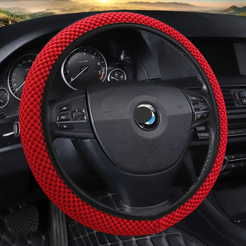Cross-border massage coarse mesh car steering wheel cover new no inner circle tightening handle cover fashionable four seasons interior decoration supplies accessories
